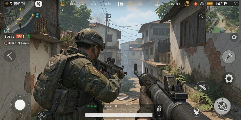 Tampilan gameplay aksi seru di 567TV dengan karakter yang beragam.