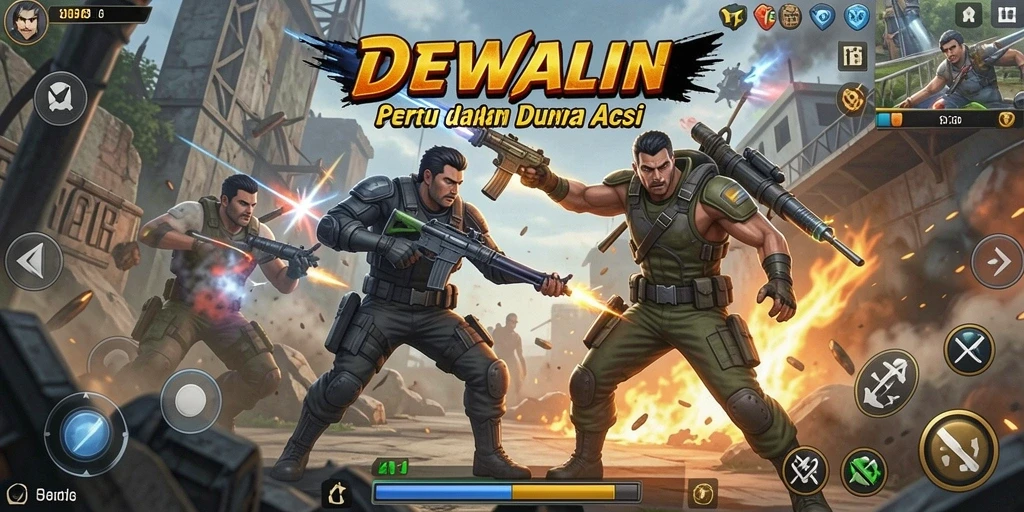 Gameplay DEWALIN menunjukkan pertarungan seru dan aksi menegangkan.