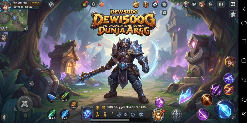 Tangkapan layar DEWI5000 menampilkan pertarungan epik di dunia ARPG.