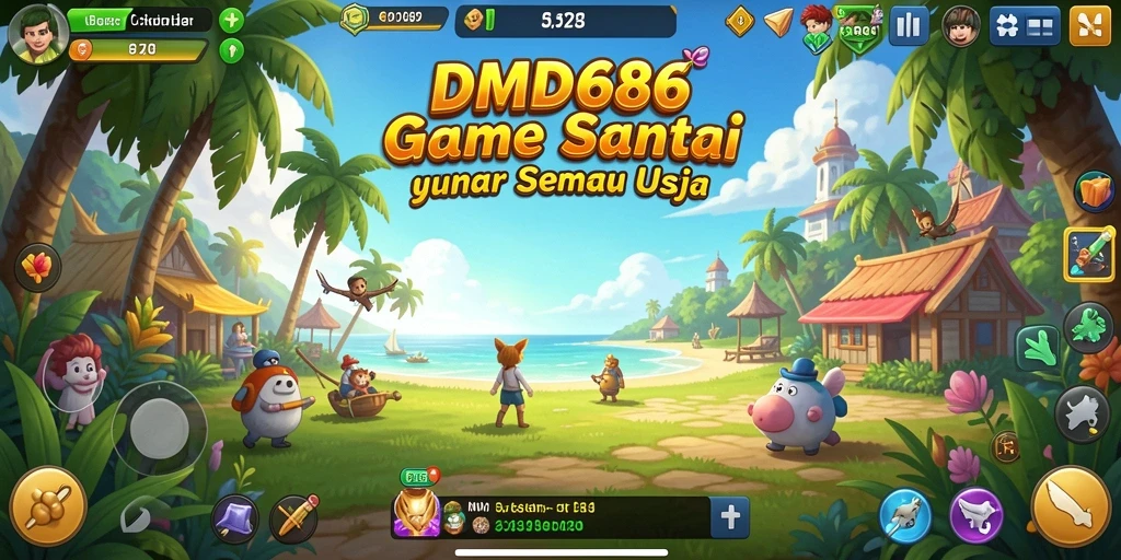 Tampilan menarik gameplay DMD686 yang penuh warna dan tantangan.