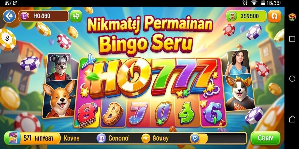 Tampilan gameplay Bingo menarik dalam HO777.