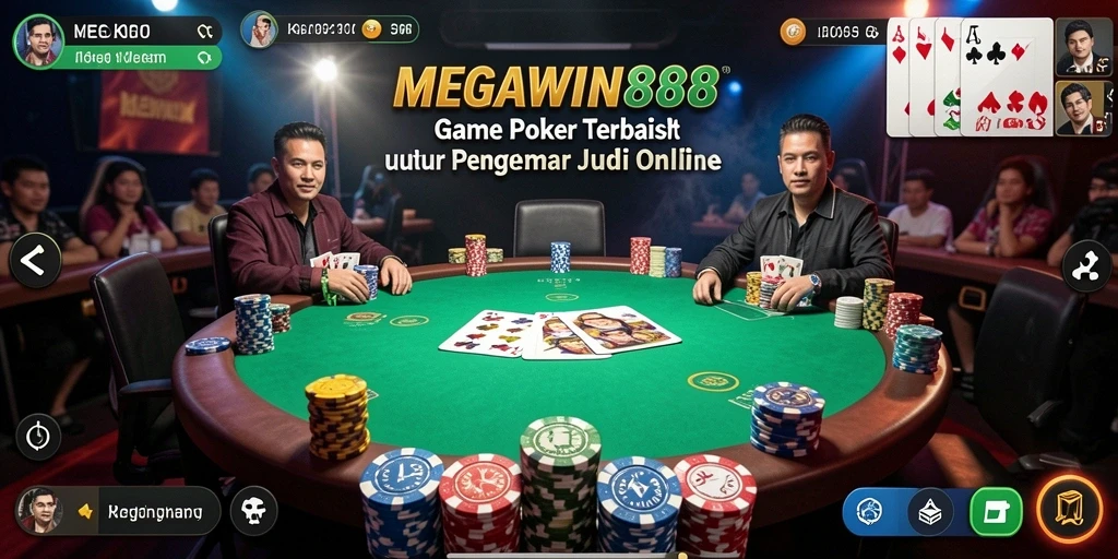 Tampilan gameplay seru di MEGAWIN888 dengan fitur poker menarik.