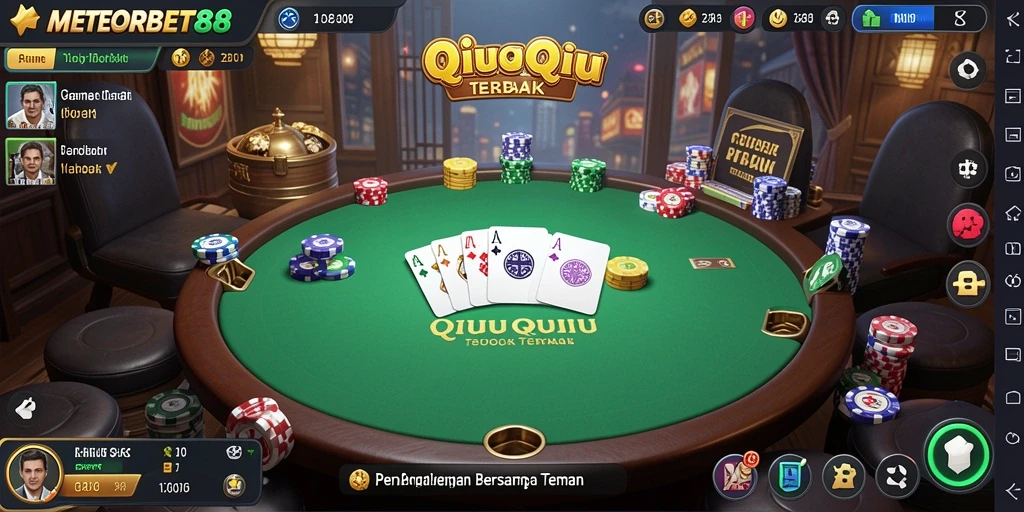 Tangkapan layar gameplay METEORBET88 QiuQiu yang mendebarkan.