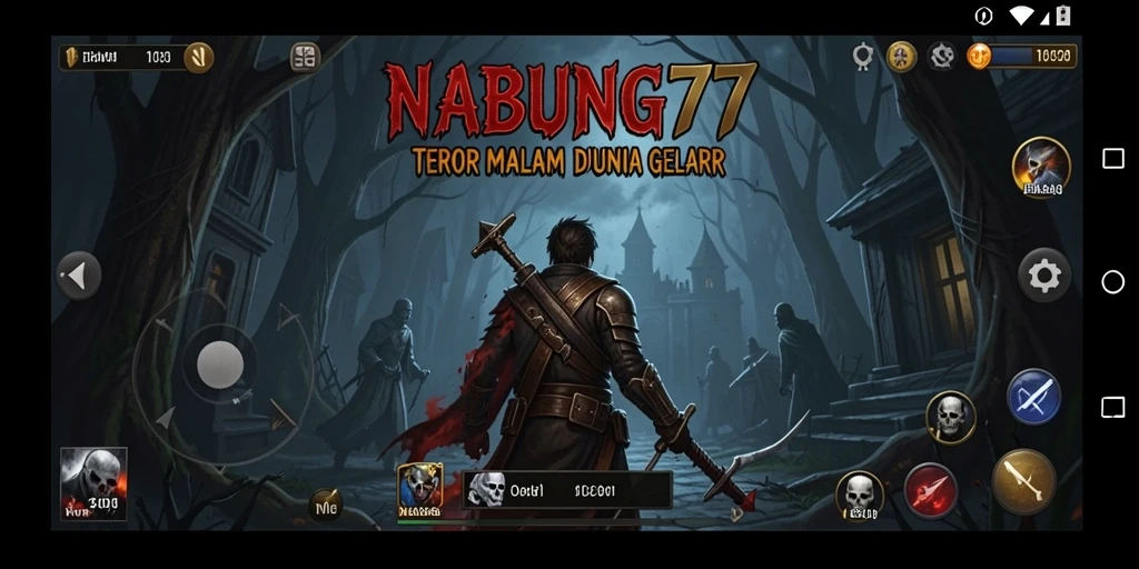 Screenshot NABUNG77 yang menampilkan suasana Horror yang menyeramkan.