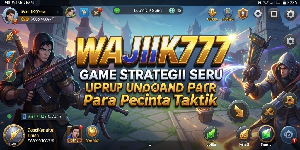 Tangkapan layar utama WAJIK777 menampilkan aksi gameplay strategis.