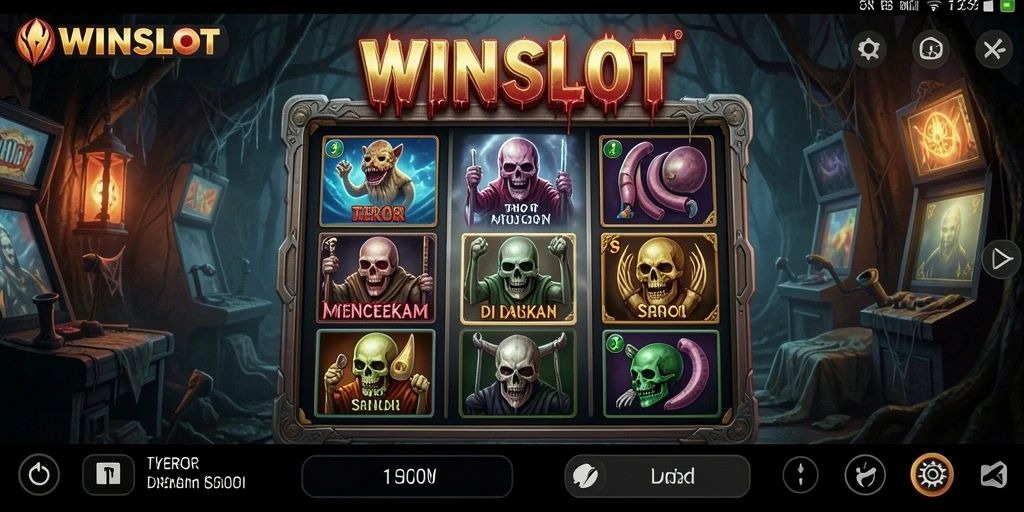 Screenshot gameplay WINSLOT menampilkan ketegangan dan atmosfer Horror.