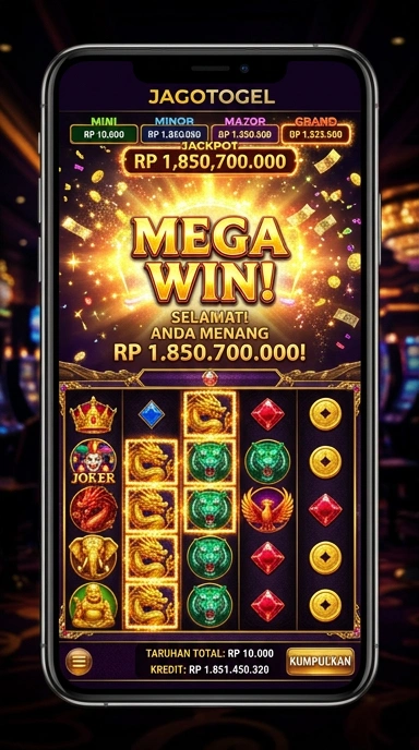 Screenshot aplikasi jagotogel dengan tampilan antarmuka menarik.
